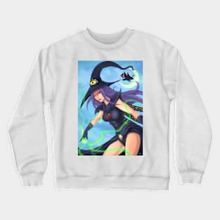 Witch and Cat Companion Crewneck Sweatshirt